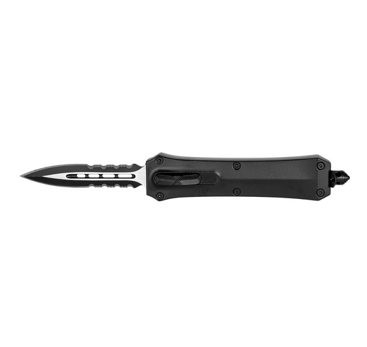 4" Automatic OTF Knife – Spear Point, Dark Talon Black