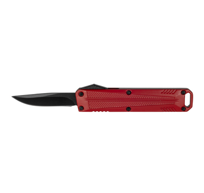 3.5" Red OTF Automatic Knife